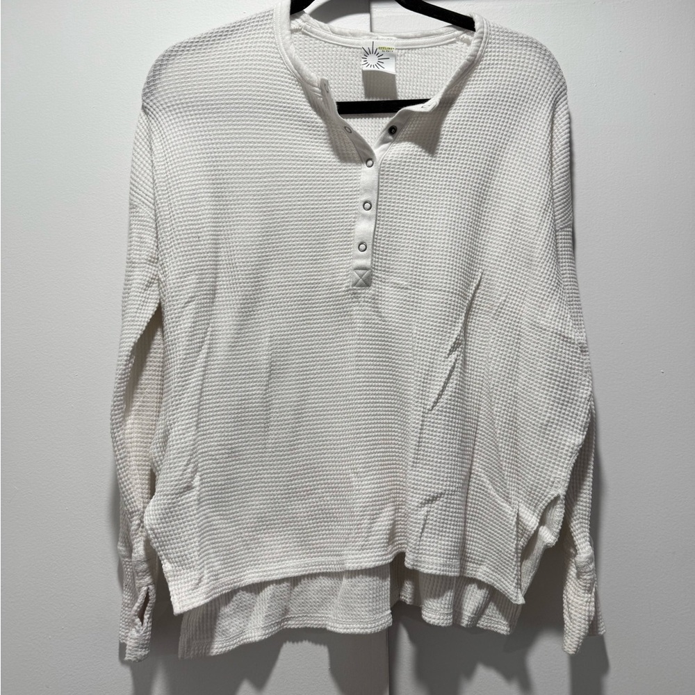 OFFLINE BY AERIE Long Sleeve Waffle Shirt Size XS